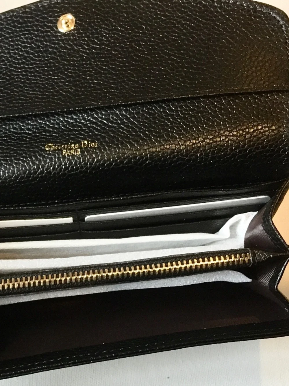 DIOR QUIT LONG BLACK WALLET